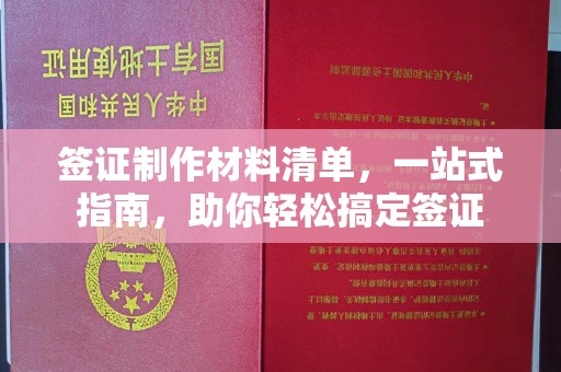 平定签证制作材料清单，一站式指南，助你轻松搞定签证