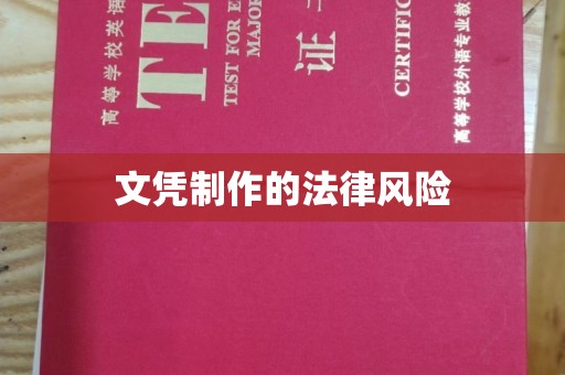 平定文凭制作的法律风险